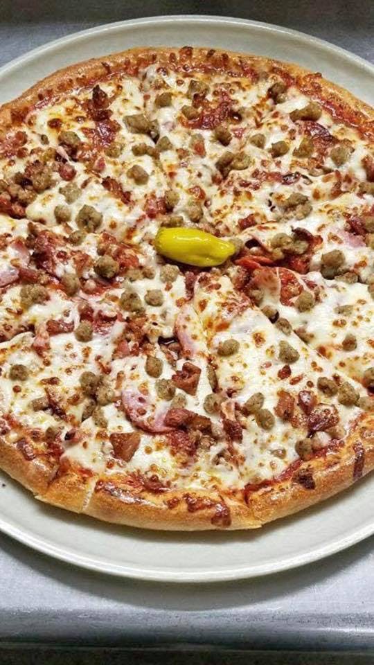 Order All Meat Pizza - Small 10'' food online from Big John Pizza store, San Antonio on bringmethat.com