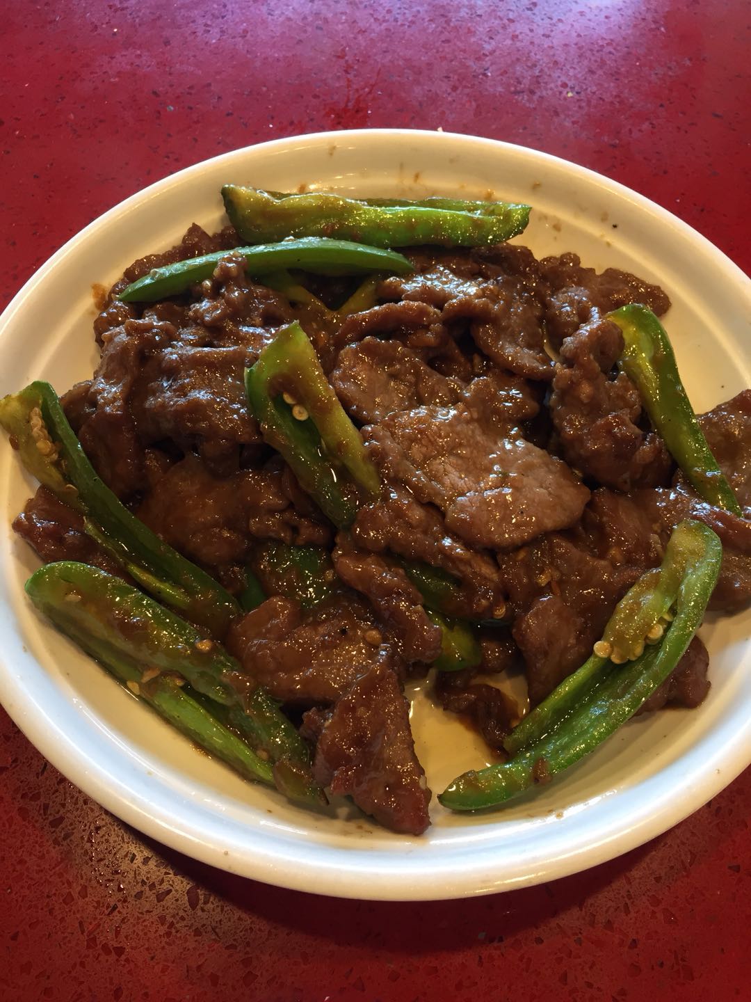 Order Beef with Jalapenos in Sweet Hot Spiced Sauce food online from Yang Chow Restaurant store, Oakland on bringmethat.com