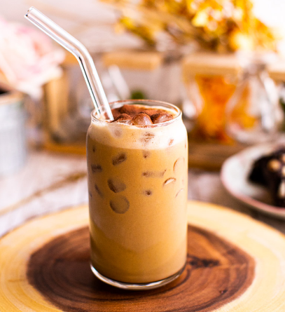 Order Iced Peanut Butter Latte food online from Caffe Bene store, Jackson Heights on bringmethat.com