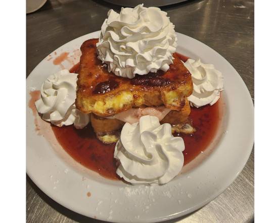 Order Strawberry stuffed French Toast food online from Lou's Diner store, Las Vegas on bringmethat.com
