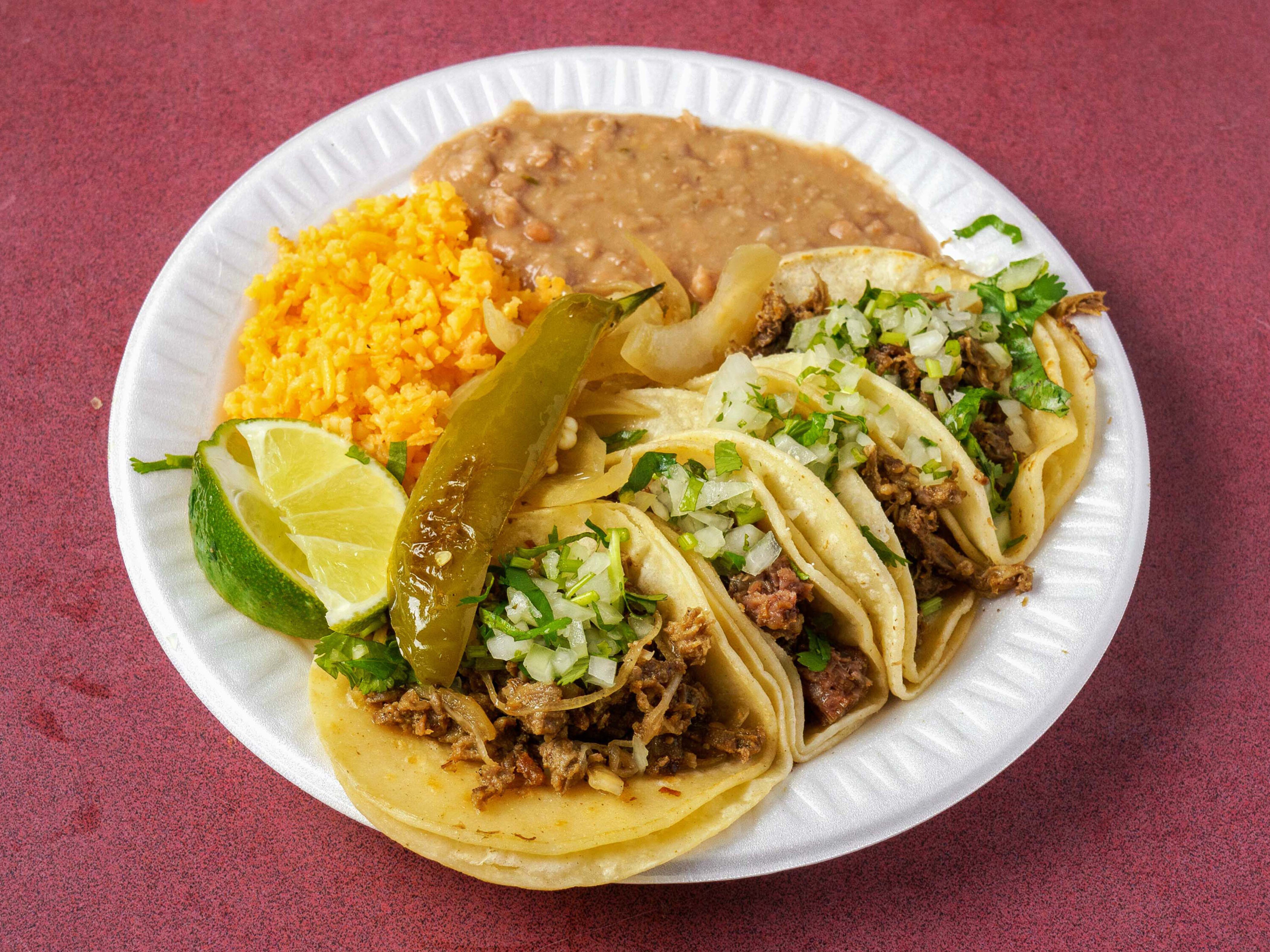 Order Taco Plate food online from Taqueria Diana store, Garland on bringmethat.com