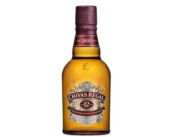 Order Chivas Regal 12 year, 375mL whiskey (40.0% ABV) food online from Tenderloin Liquor store, San Francisco on bringmethat.com