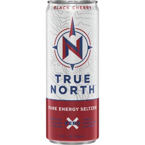 Order True North Pure Energy Seltzer Black Cherry 12oz food online from 7-Eleven store, Manchester on bringmethat.com