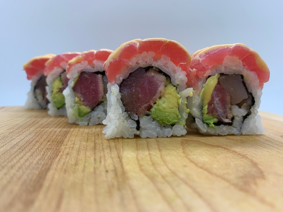 Order Tuna Bagel Roll food online from That Sushi Spot store, Brooklyn on bringmethat.com