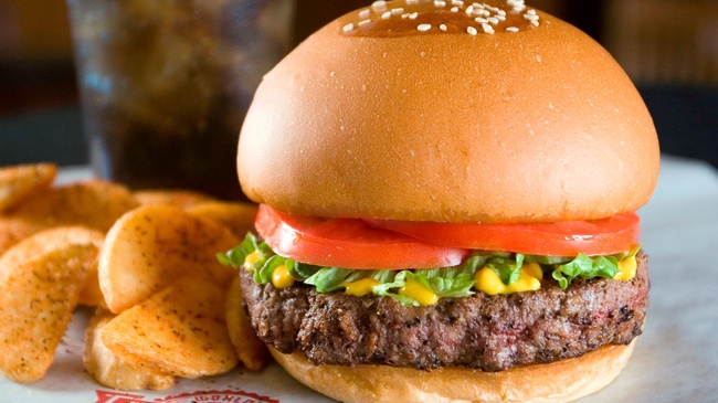 Order World's Greatest Hamburger food online from Fuddruckers store, Taylors on bringmethat.com