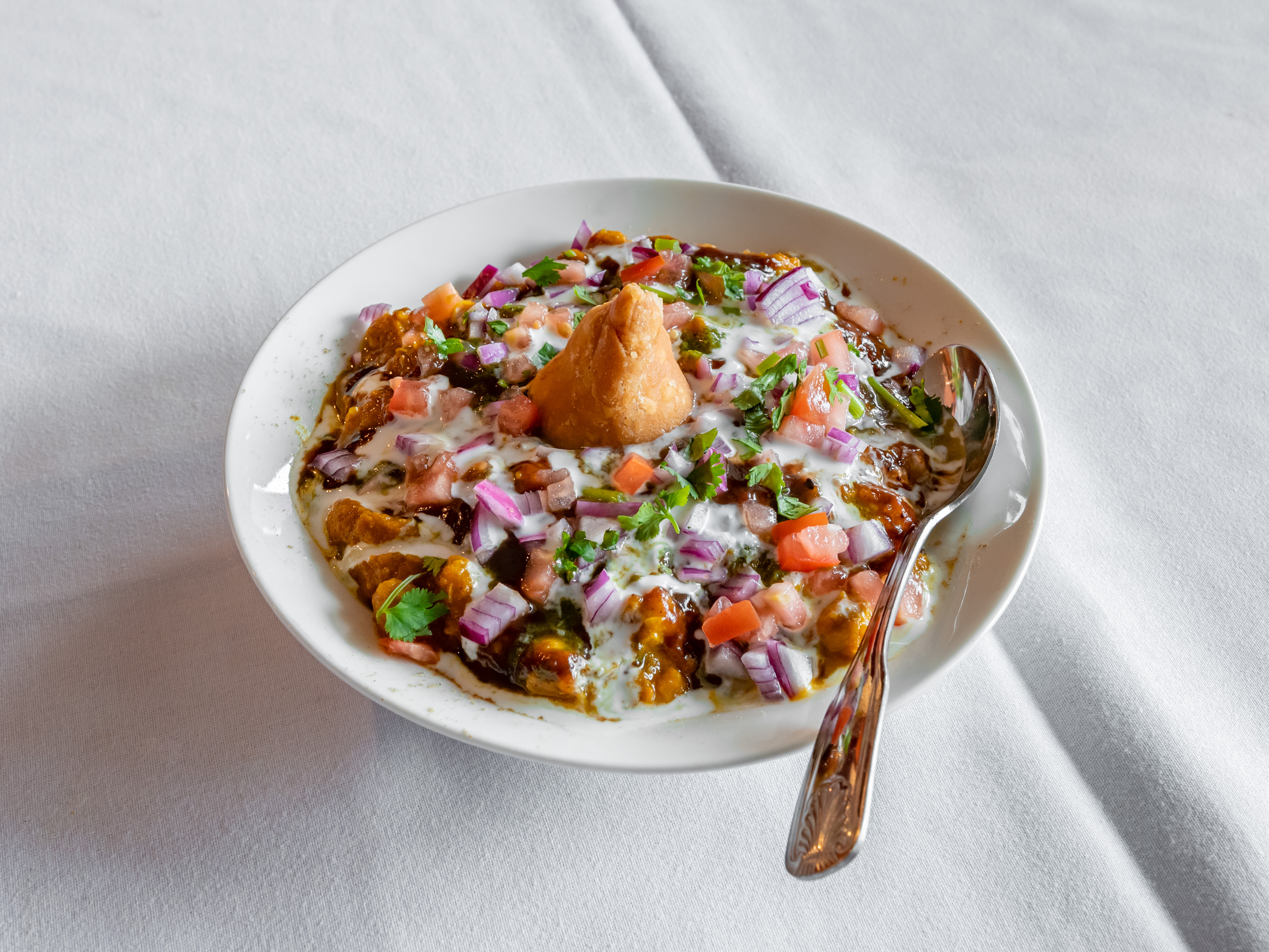 Order Samosa Chat food online from Himalayan Curry House store, Nashua on bringmethat.com