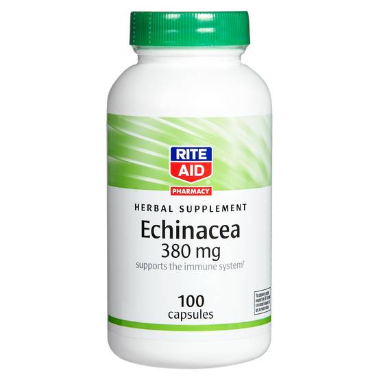 Order Rite Aid Echinacea Capsules 380mg (100 ct) food online from Rite Aid store, Palm Desert on bringmethat.com