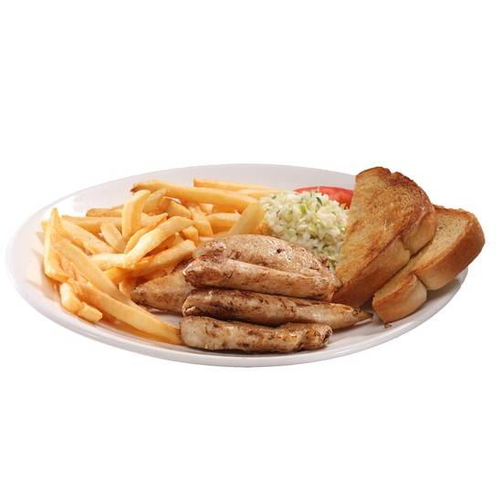 Order 6 Grilled Chicken Tender Platter food online from Hwy 55 Burgers, Shakes & Fries store, Shallotte on bringmethat.com