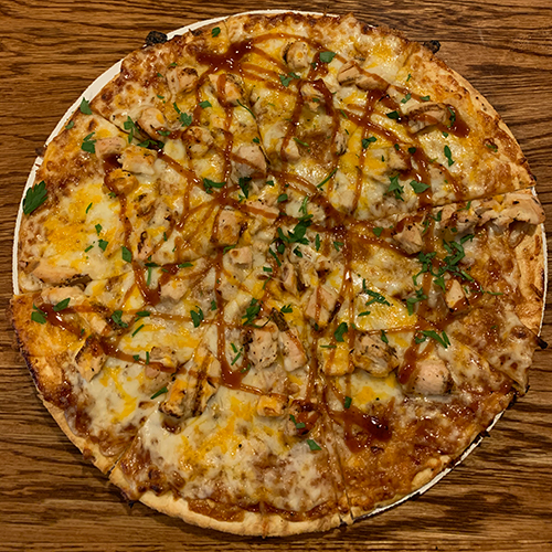 Order 12" BBQ Chicken Pizza food online from The Woodford Club store, Versailles on bringmethat.com