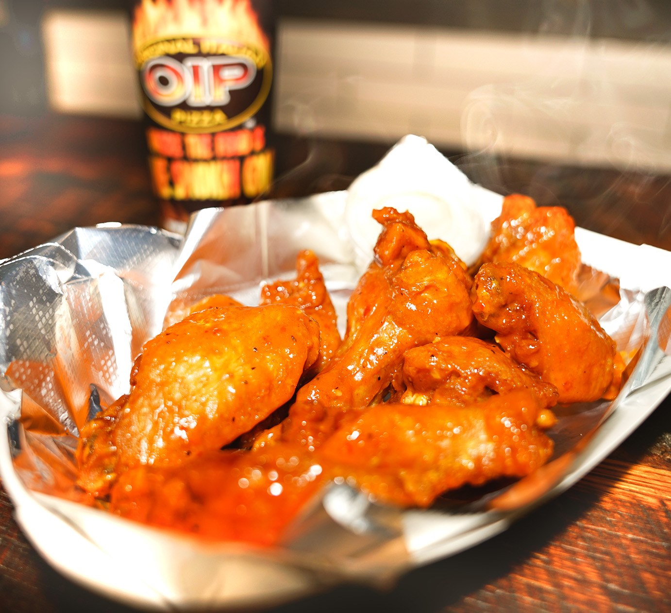 Order 10 Buffalo Style Chicken Wing food online from Original Italian Pizza store, Watertown on bringmethat.com