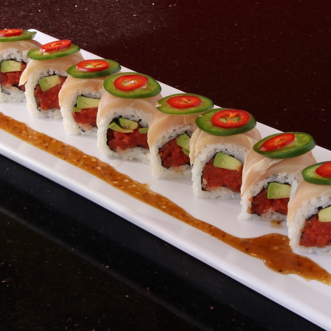 Order Jalapeno Albacore Roll food online from Kyotori store, Garden Grove on bringmethat.com