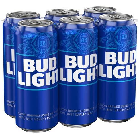 Order Bud Light, 6pk-16oz canned beer (4.20% ABV) food online from Checkout Food Stores #47 store, Houston on bringmethat.com