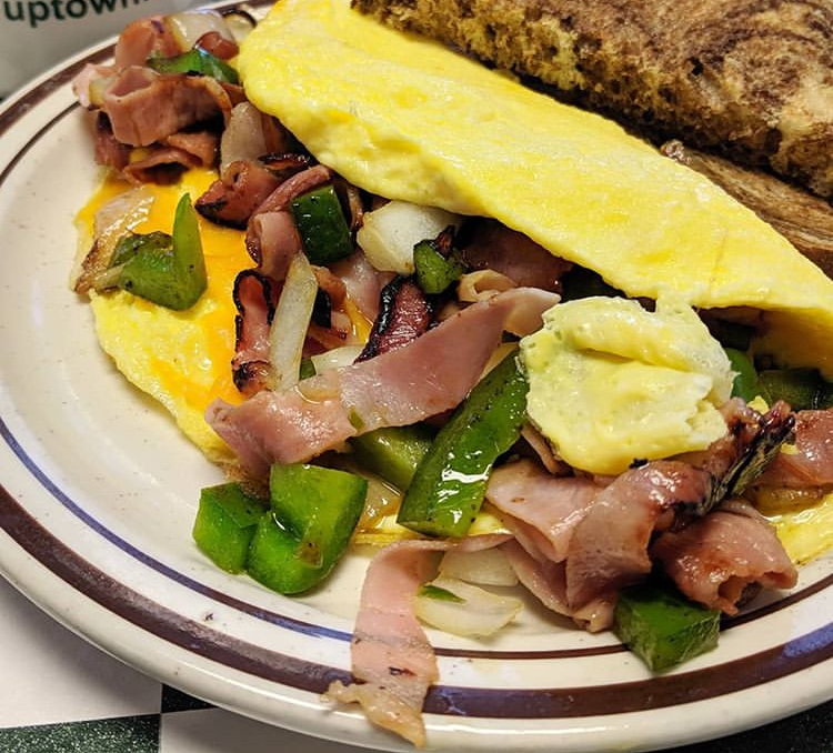 Order The Johnny Cash Omelet food online from Uptown Cafe store, Tallahassee on bringmethat.com