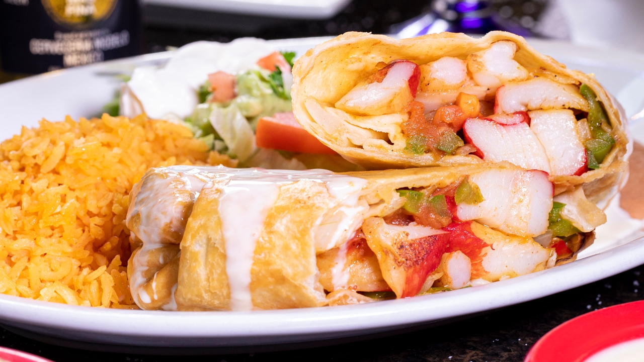 Order Seafood Chimichanga food online from Casa Grande store, South Point on bringmethat.com