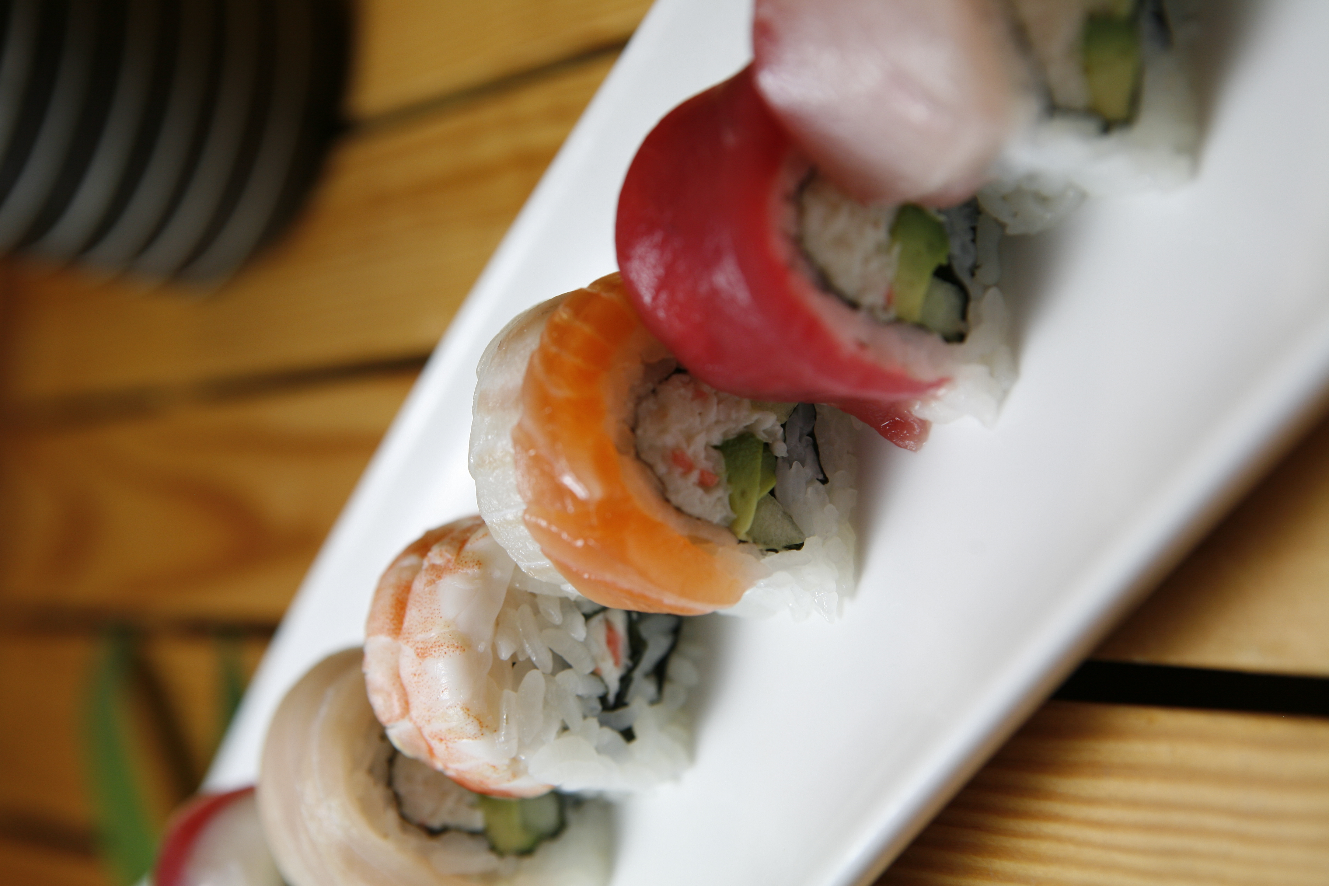 Order Rainbow Roll food online from Azuma Japanese Cuisine store, Cupertino on bringmethat.com