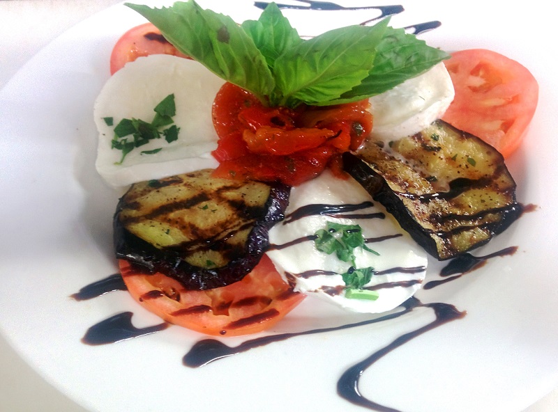 Order Grilled Eggplant and Portobello Tower food online from Greenhouse Bar And Grill store, Wayne on bringmethat.com