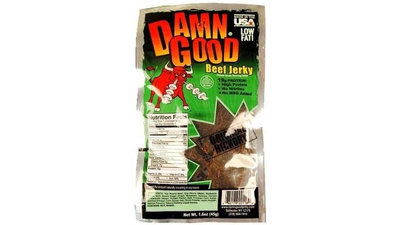 Order Damn Good Beef Jerky Original Hickory food online from Trumbull Mobil store, Trumbull on bringmethat.com