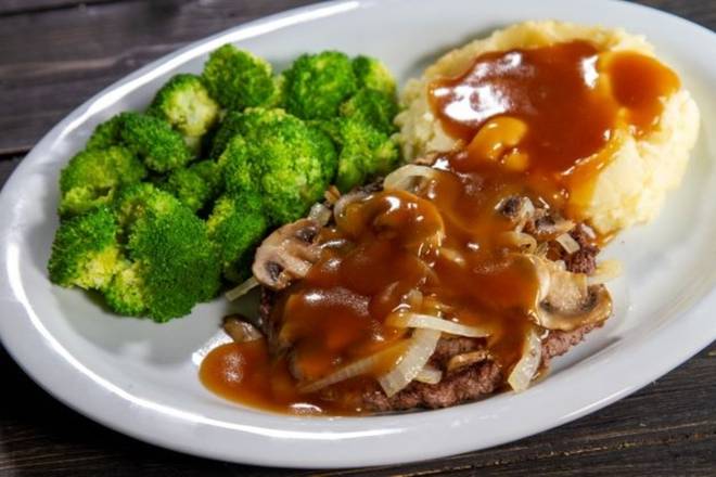 Order Chopped Angus Steak food online from Beef 'O' Brady's store, Jefferson on bringmethat.com