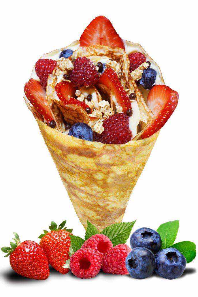 Order Wild Berry Crepe food online from Paris Super Crepes store, Champaign on bringmethat.com