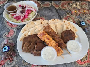 Order 28. Mixed Grill Platter food online from Shishkebab Restaurant store, Evans on bringmethat.com