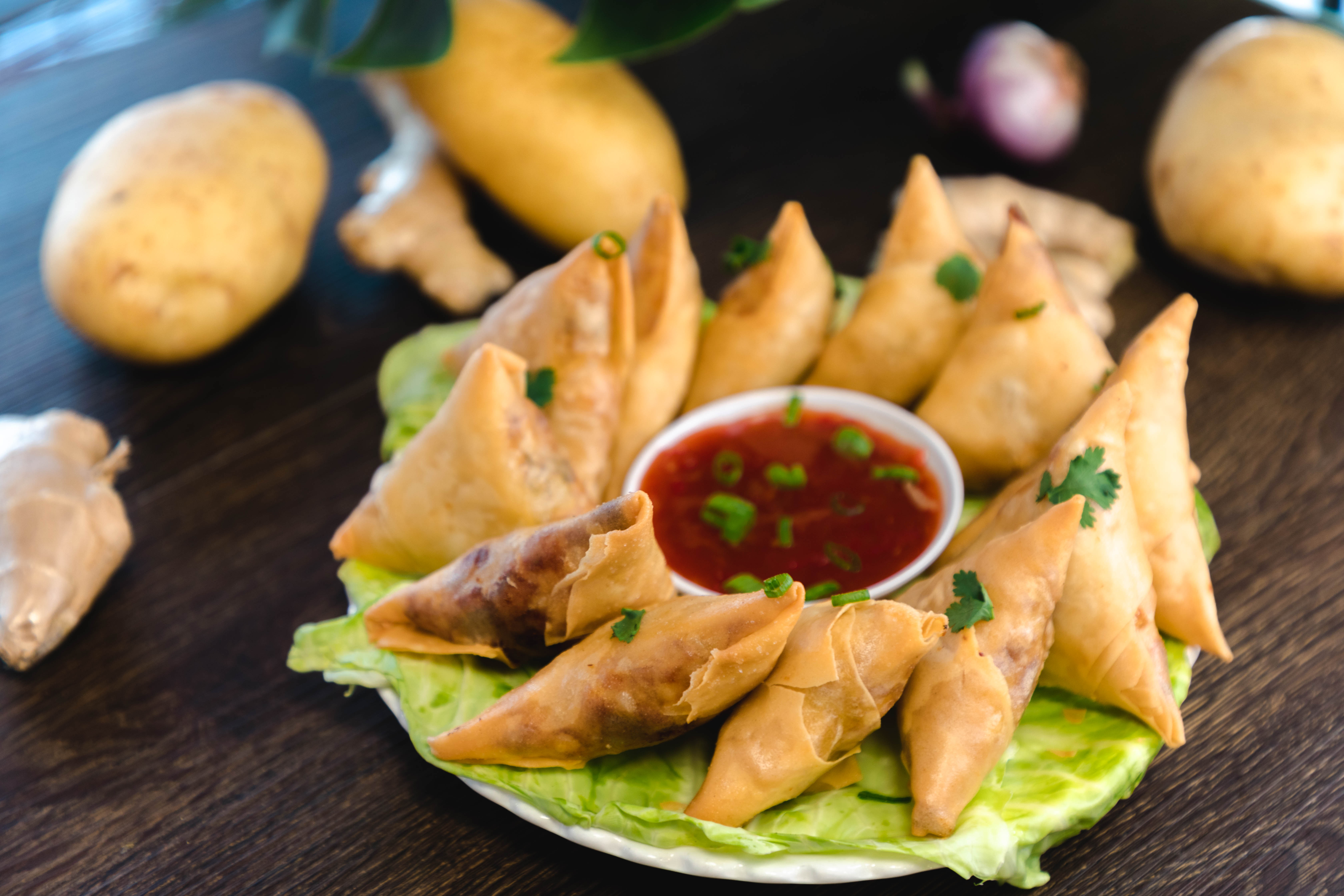 Order Chicken Chin Brothers Samosas food online from Chin Brothers Restaurant store, Indianapolis on bringmethat.com