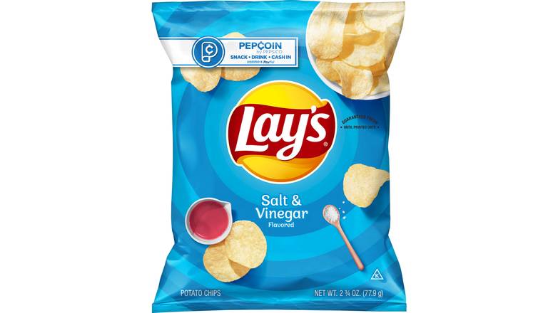 Order Lay'S Potato Chips Salt & Vinegar Flavor food online from Trumbull Mobil store, Trumbull on bringmethat.com