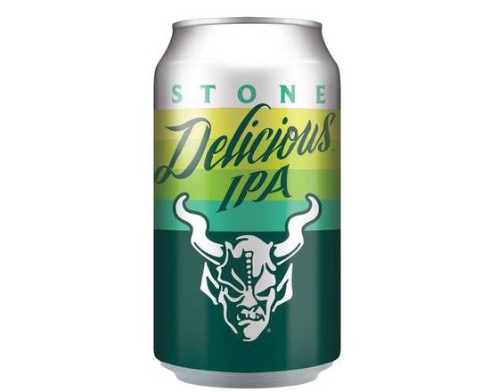 Order Stone Delicious IPA, 19.2oz can beer (7.7% ABV) food online from Tenderloin Liquor store, San Francisco on bringmethat.com