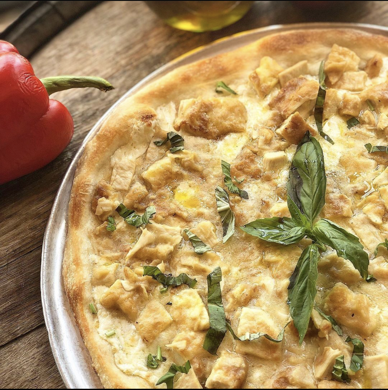 Order Millstone Chicken Francese Pizza food online from Panini Grill store, Freehold on bringmethat.com