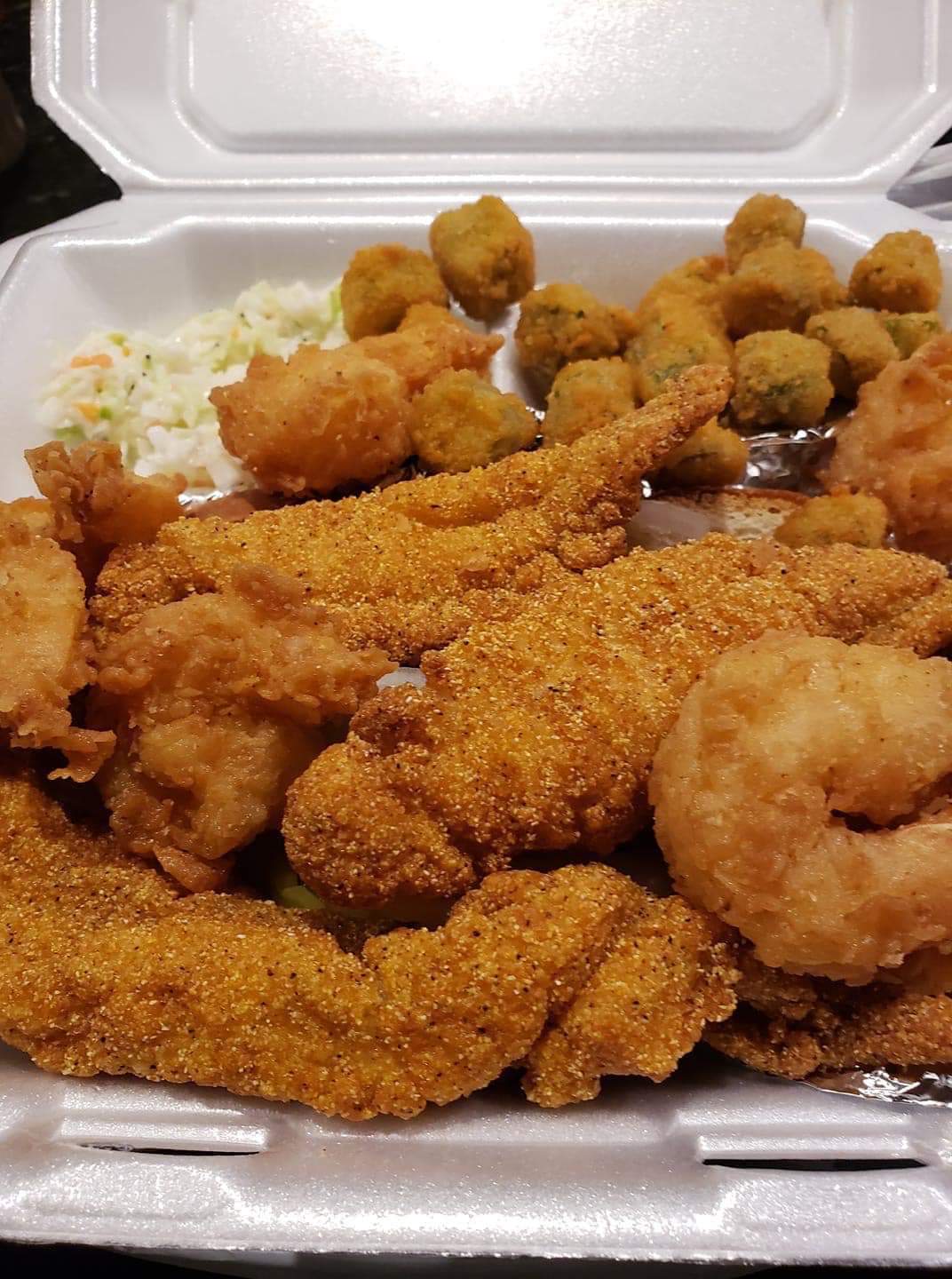 Order Shrimp and Fish Plate food online from Jazzy159 store, Fairview Heights on bringmethat.com