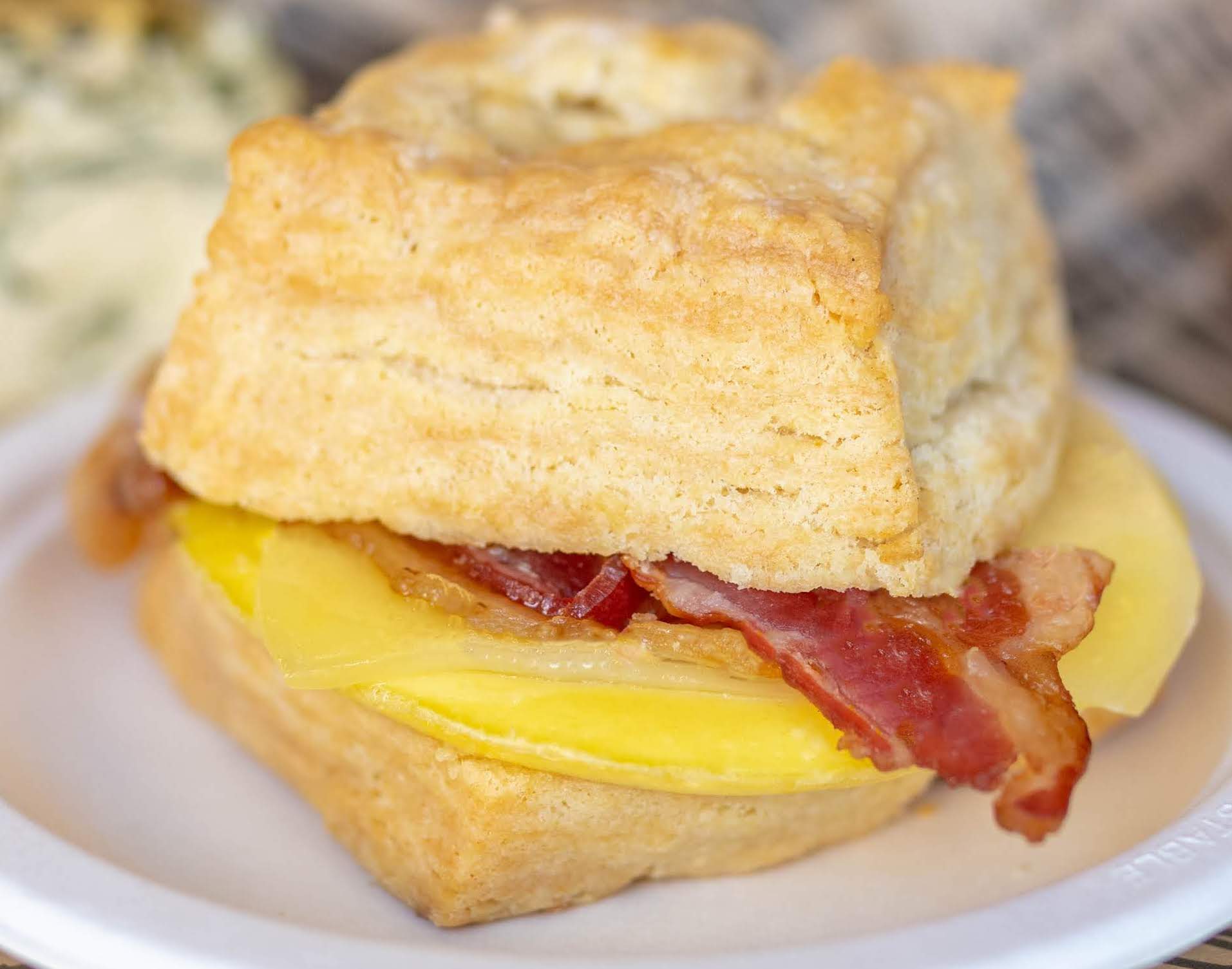 Order Bacon, Egg, Cheddar Biscuit food online from Avalon International Breads store, Detroit on bringmethat.com