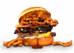 Order The Nunchuck Norris Cheeseburger food online from Big Deal Burger store, Hanford on bringmethat.com