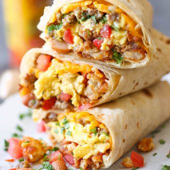 Order 7. Breakfast Burrito  food online from Bagels And More store, Bergenfield on bringmethat.com