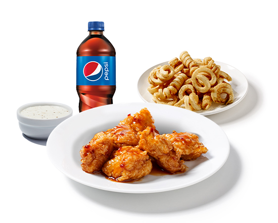 Order 6pc Boneless Wings Combo food online from Hoots Wings store, Decatur on bringmethat.com