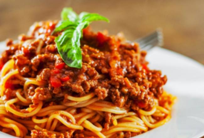 Order Spaghetti Bolognese food online from Munch Street Food store, New York on bringmethat.com