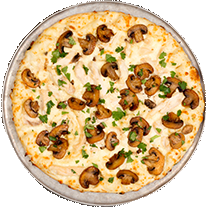Order Rustic Garlic Chicken Pizza food online from Shakeys Palm Springs store, Palm Springs on bringmethat.com