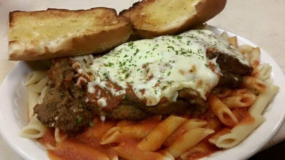 Order Eggplant Parm Entree food online from Zerios store, Cromwell on bringmethat.com