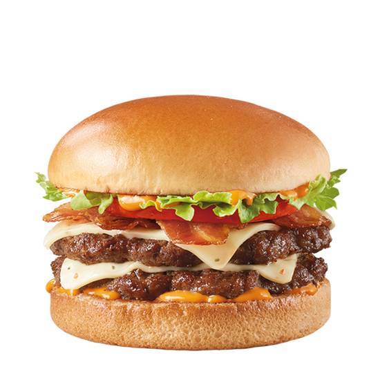 Order FlameThrower® 1/3lb* Double food online from Dairy Queen store, Enola on bringmethat.com