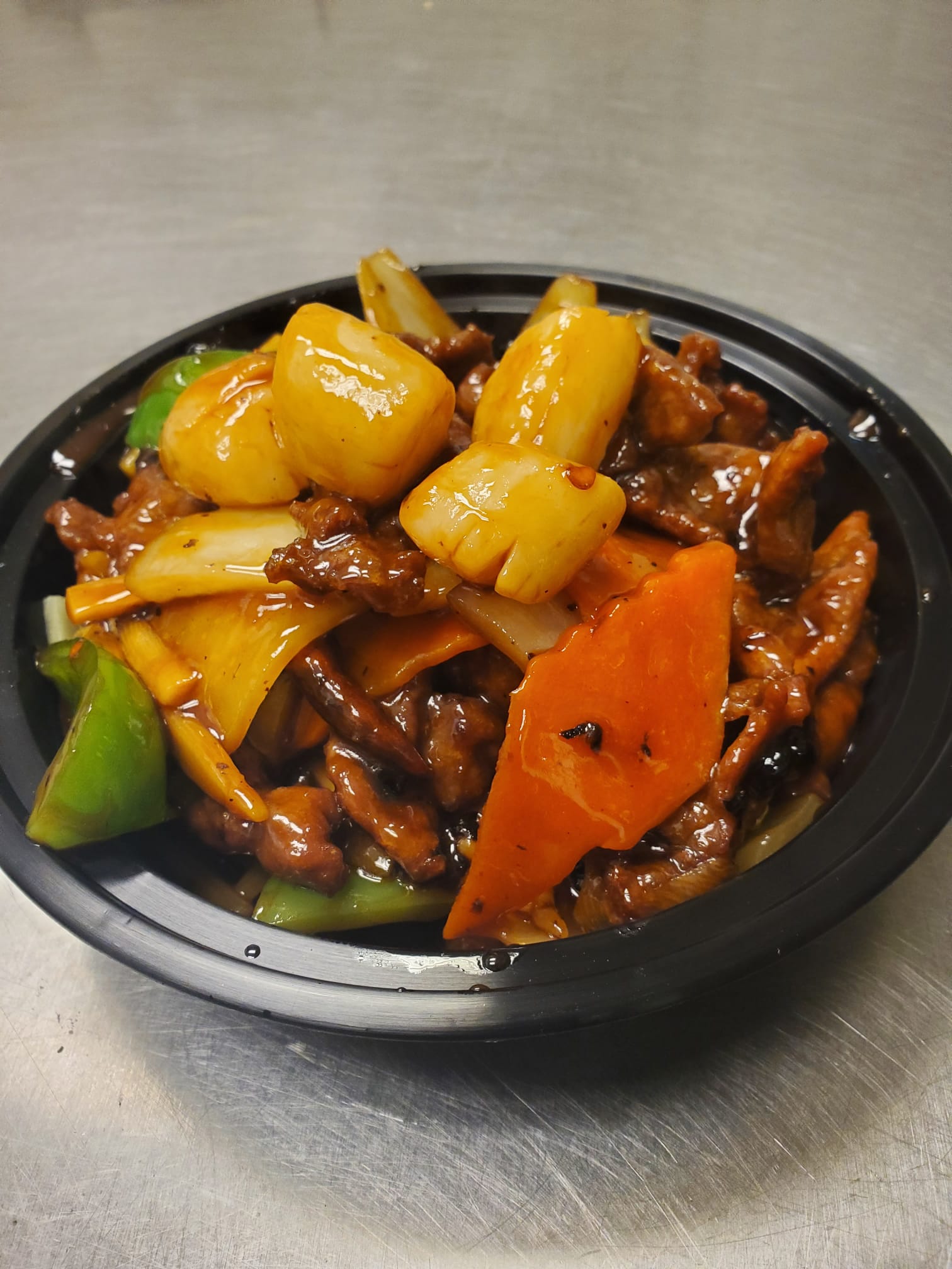 Order Beef and Scallops in Black Bean Sauce food online from Panda Kitchen store, Houston on bringmethat.com