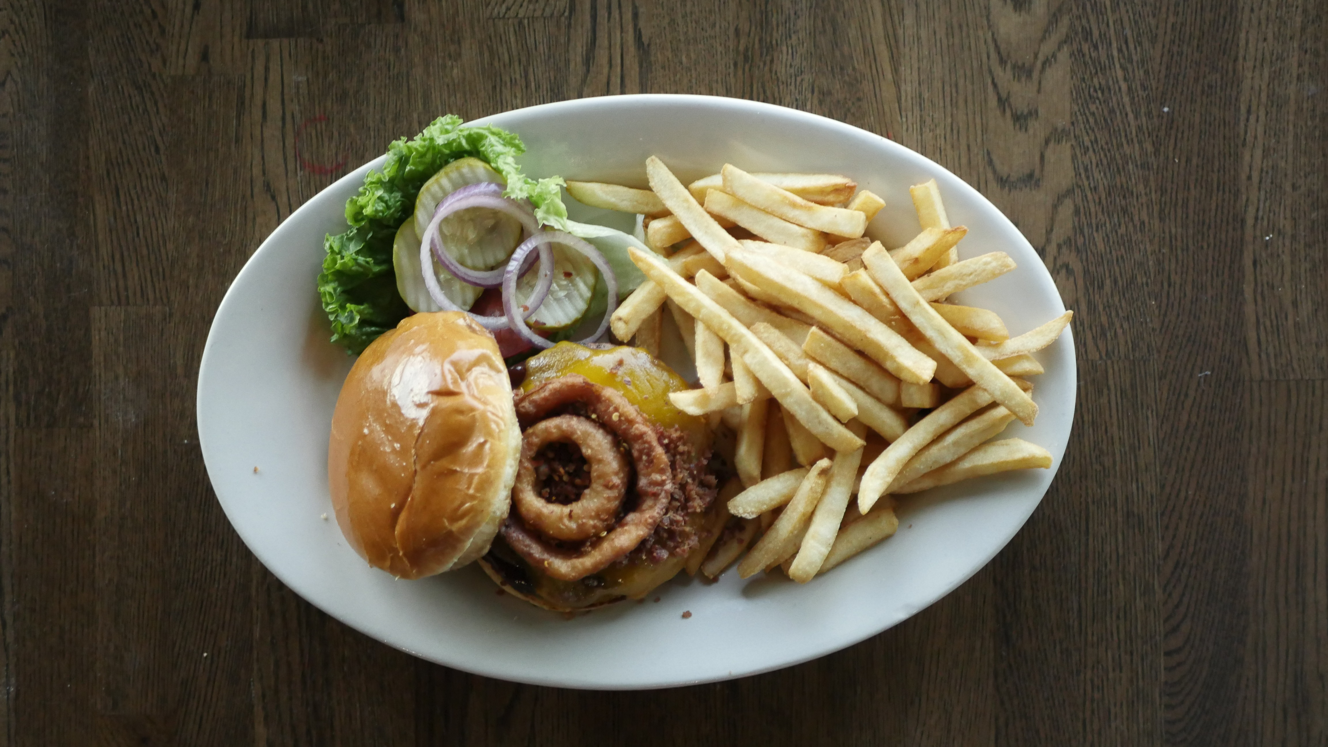 Order Big Texan Burger food online from The Randall Roadhouse Tavern and Grill store, Carpenterville on bringmethat.com