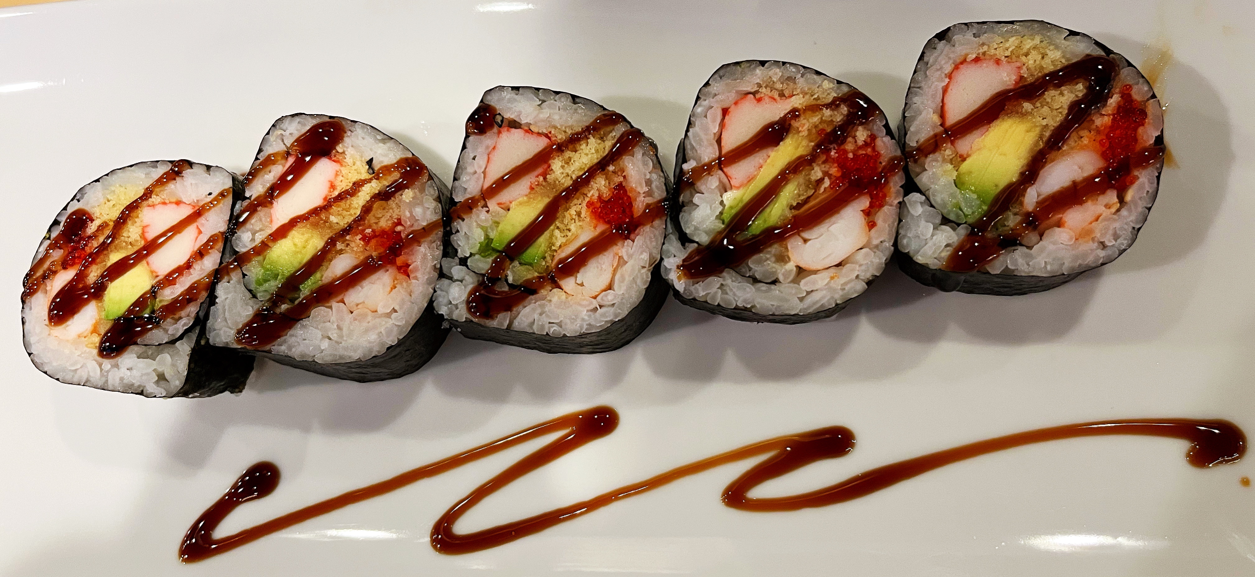 Order J316. Crispy Shrimp Special Roll food online from Ings Palace store, Burbank on bringmethat.com