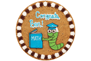 Order Graduation Math Worm Cookie Cake food online from American Deli on Broad St. store, Athens on bringmethat.com