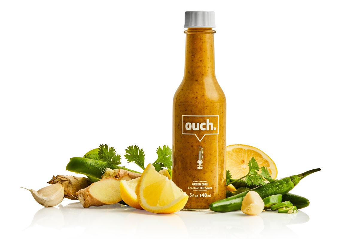 Order Ouch Hot Sauce Bottle food online from Choolaah Indian Bbq store, Beachwood on bringmethat.com