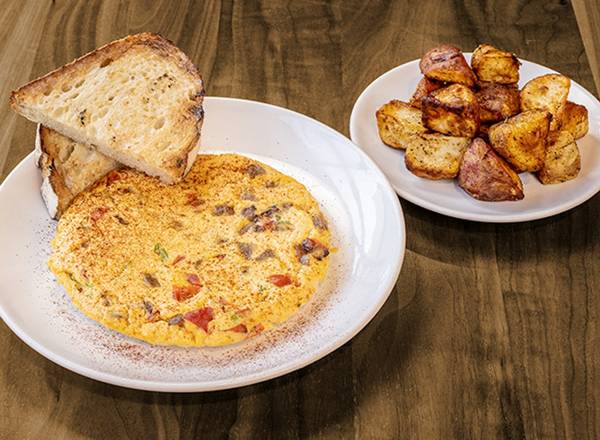 Order Spicy Sausage & Swiss Frittata food online from The Wildflower Bread Company store, Scottsdale on bringmethat.com