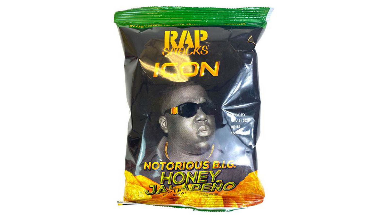 Order Rap Snacks Icon Notorious B.I.G. Honey Jalapeno Chips food online from Lula Convenience Store store, Evesham on bringmethat.com