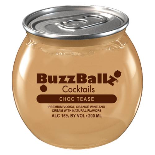 Order Buzzballz Choc Tease - 200ml/Single food online from Bottle Shop & Spirits store, Los Alamitos on bringmethat.com