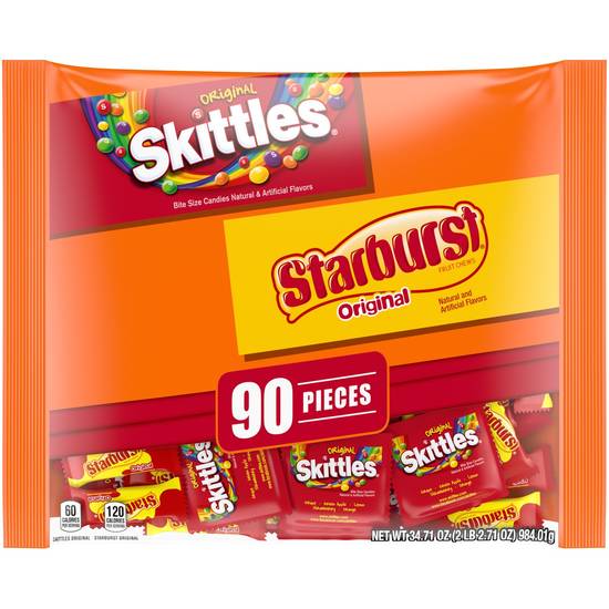 Order SKITTLES Original & STARBURST Original Fruit Chews Fun Size Variety Pack, 34.71 OZ food online from CVS store, SOUTH LYON on bringmethat.com