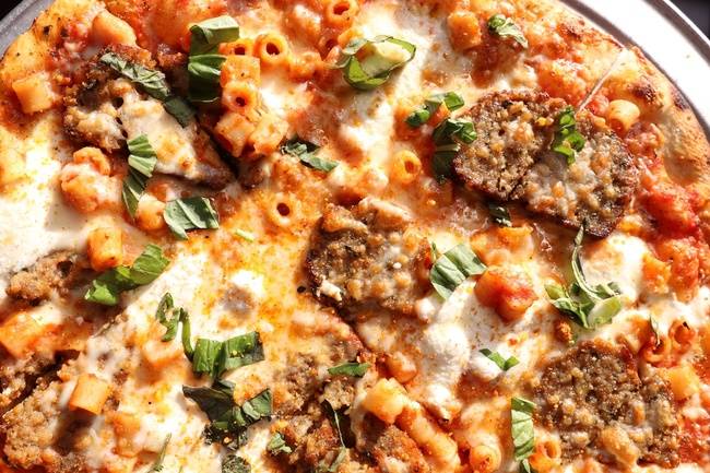 Order Large The Meatball (Takeout) food online from Rail Trail Flatbread Co store, Hudson on bringmethat.com