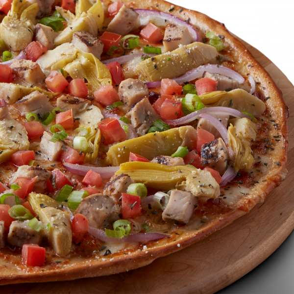 Order Tuscan Garlic Chicken Pizza food online from Pizza Guys store, Merced on bringmethat.com