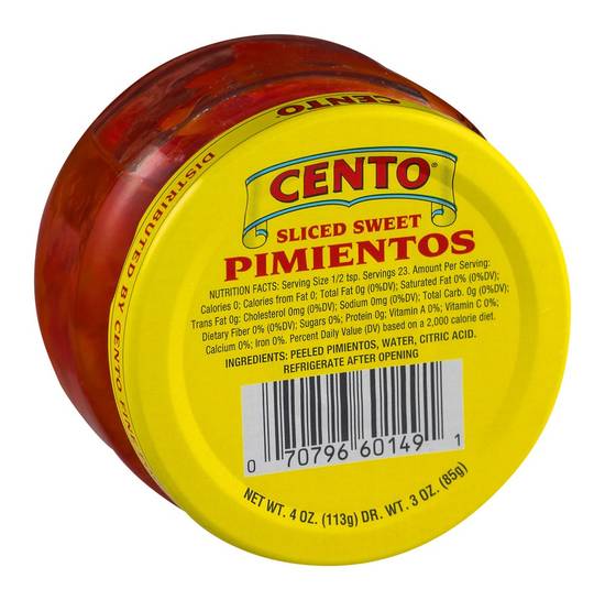 Order Cento · Sliced Sweet Capri Pimentos (4 oz) food online from Jewel-Osco store, Oswego on bringmethat.com