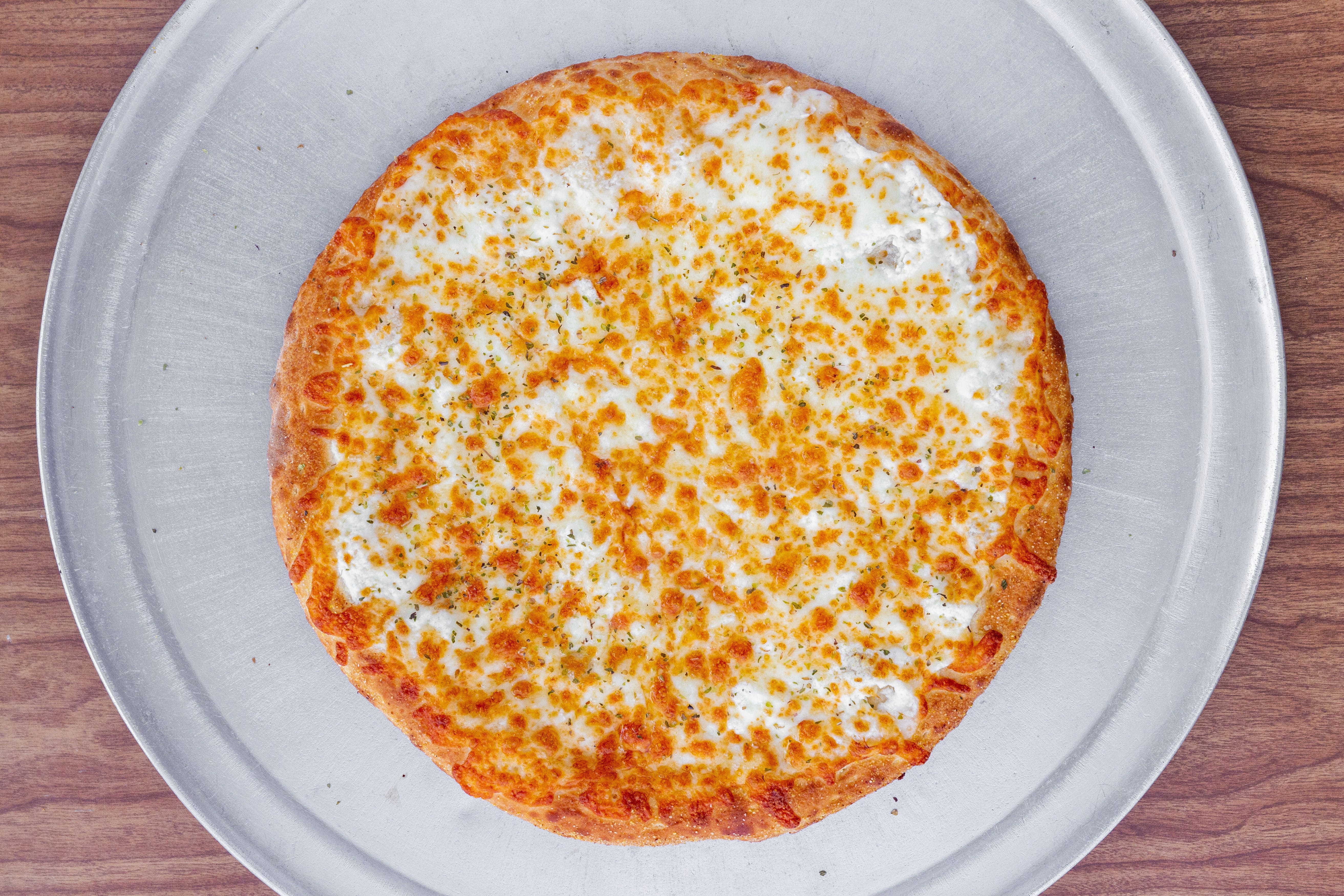 Order White Cheese Pizza - Medium 12'' food online from Pizza Connection store, Cockeysville on bringmethat.com
